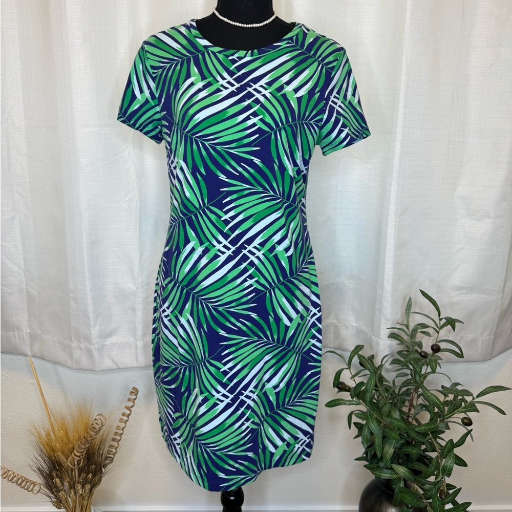 Old Navy Short Sleeve Dress Green/Blue Size Medium